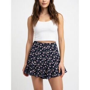 Vintage 90s Hot Stuff Floral Swing Shorts Casual Ditsy Boho Festival Grunge